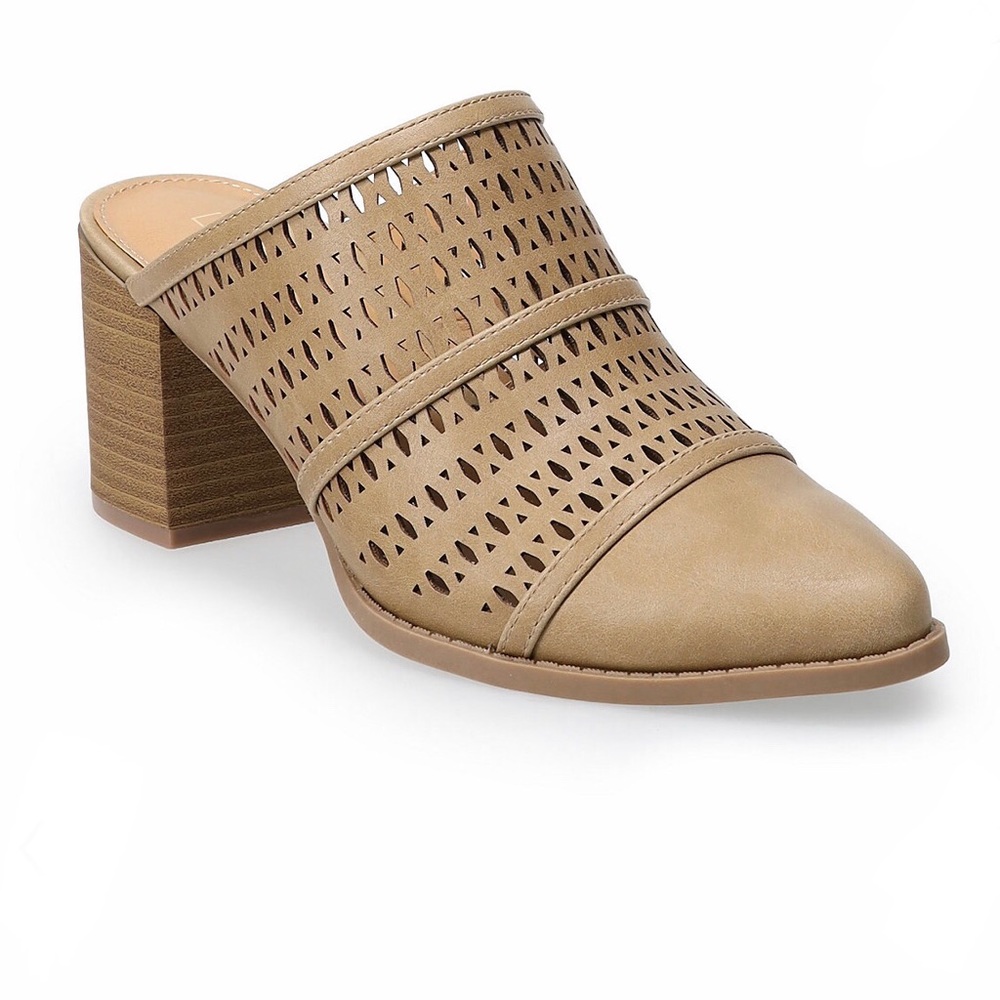 🎉HP🎉 Ponderosa Women's High Heel Mules in Taupe
